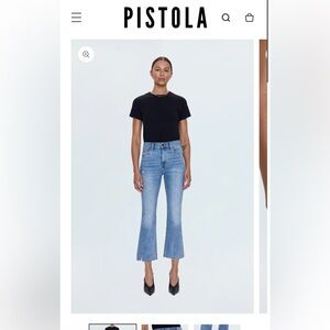 Pistola Light Wash Lennon Crop Jeans